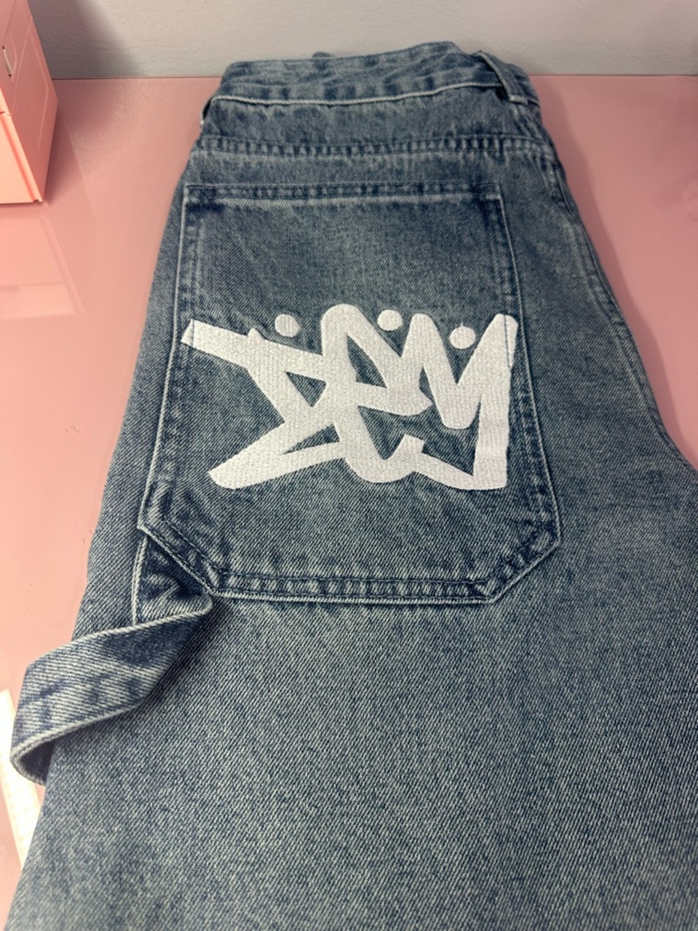 NWOT YOUNG BAGGY BLUE JEANS SIZE XS - Picture 10 of 11